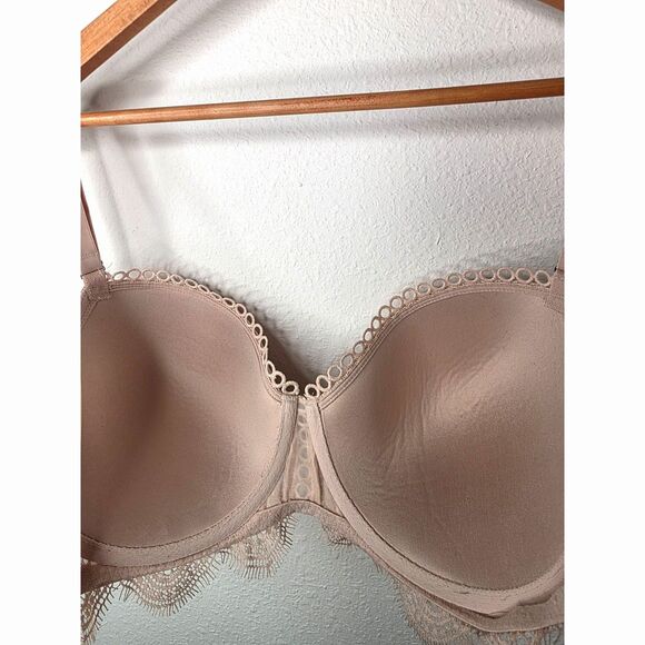 Victoria's Secret 34DDD Dream Angels Lined Plus Size Demi Bra Beige - Picture 7 of 10